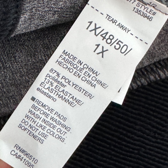 Under Armour Women’s Plus Size 1X Black Gray Logo Mid Crossback Sports Bra New - Picture 7 of 12